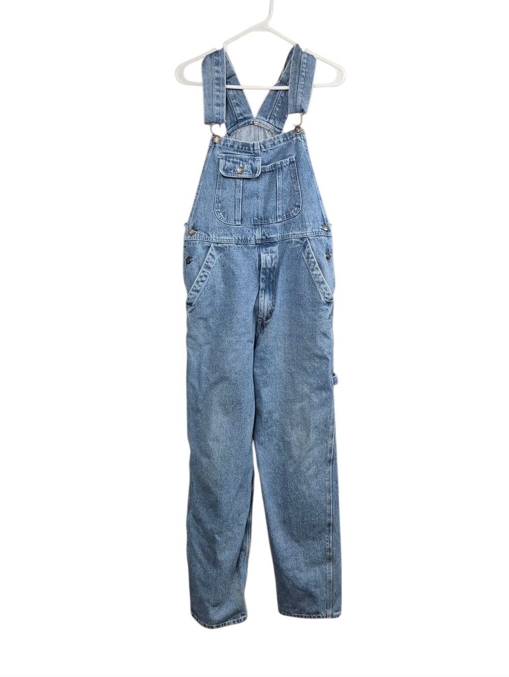 Vintage Nevada Classic Light Blue Denim Overalls Size 38 Unisex
